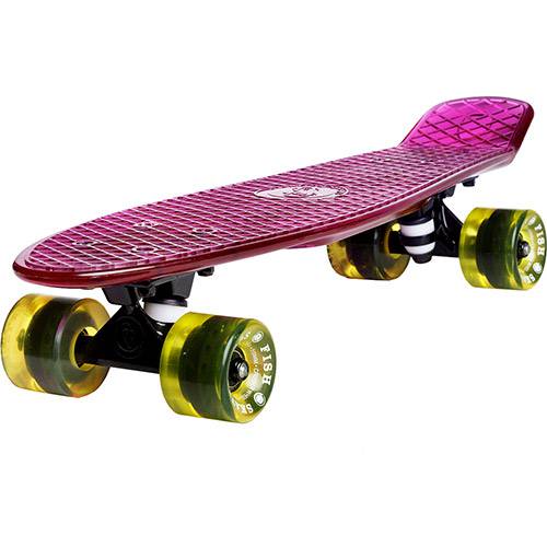 Assistência Técnica, SAC e Garantia do produto Skate Fish Skateboards Cruiser Lilás Transparente 22"