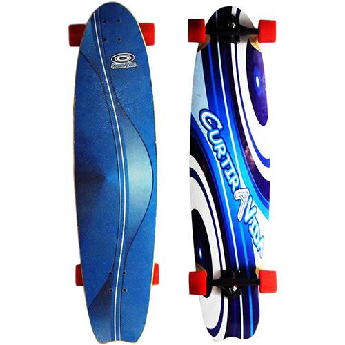 Assistência Técnica, SAC e Garantia do produto Skate Longboard CAV Curtir a Vida Shape Tail Fish Azul