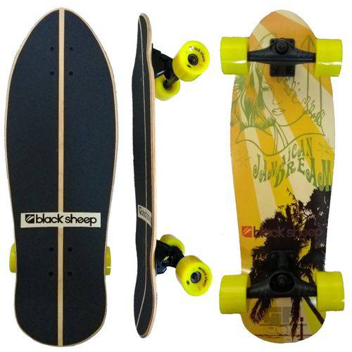 Assistência Técnica, SAC e Garantia do produto Skate Simulador Surf Black Sheep Maple Truck Torção Imported