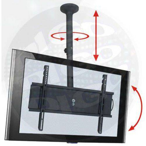 Assistência Técnica, SAC e Garantia do produto Sky Pro M Suporte de Teto para Tv LCD/plasma/led de 32" a 52" (ajuste de Altura de 750mm a 1.400