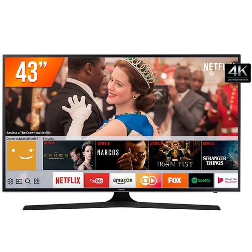 Assistência Técnica, SAC e Garantia do produto Smart TV LED 43'' UHD 4k Samsung MU6100 3 HDMI 2 USB Wi-Fi Integrado Conversor Digital