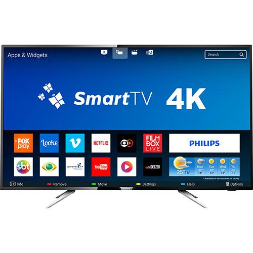 Assistência Técnica, SAC e Garantia do produto Smart TV LED 55" Philips 55PUG6102/78 UHD 4K com Conversor Digital 4 HDMI 2 USB Wi-Fi 60Hz