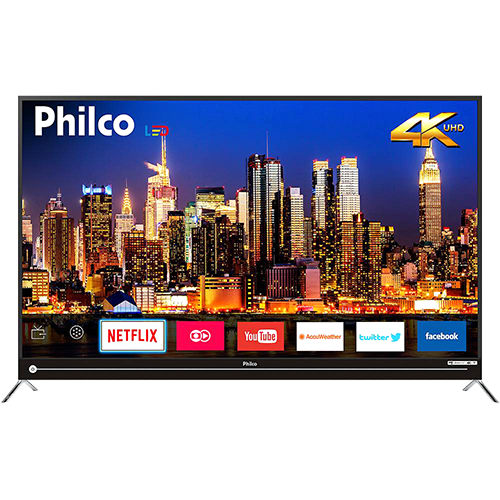 Assistência Técnica, SAC e Garantia do produto Smart TV LED 55" Philco PTV55G50SN Ultra HD 4k com Conversor Digital 3 HDMI 2 USB Wi-Fi Soundbar Embutido 60Hz Preta