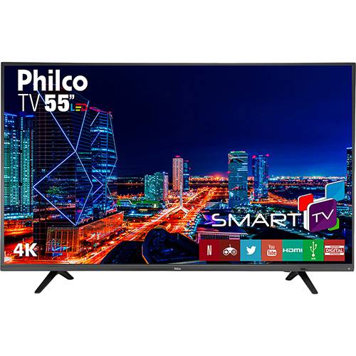 Assistência Técnica, SAC e Garantia do produto Smart TV LED 55" Philco PTV55U21DSWNT UHD 4K com Conversor Digital 3 HDMI 2 USB Wi-Fi Netflix - Titânio