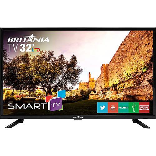 Assistência Técnica, SAC e Garantia do produto Smart TV LED 32" Britânia BTV32G51SN HD com Conversor Digital 2 HDMI 1 USB Wi-Fi Áudio Dolby - Preta