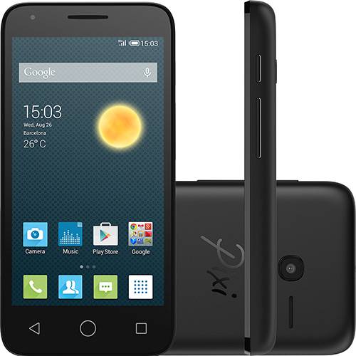 Assistência Técnica, SAC e Garantia do produto Smartphone Alcatel Pixi 3 Dual Chip Android Tela 4,5" 4GB 3G Wi-Fi Câmera 8MP - Preto com Capa Branca