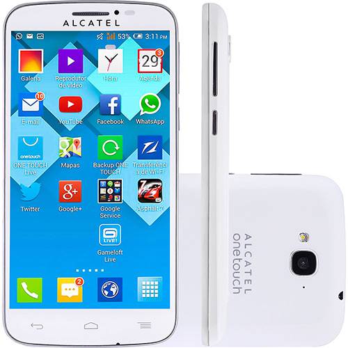 Assistência Técnica, SAC e Garantia do produto Smartphone Alcatel Pop C7 Dual Chip Desbloqueado Android 4.2 Tela 5" 4GB 3G Câmera 8MP - Branco