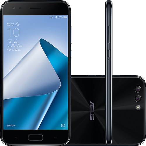 Assistência Técnica, SAC e Garantia do produto Smartphone Asus Zenfone 4 Dual Chip Android 7 Tela 5.5" Qualcomm Snapdragon 128GB 4G Câmera 12 + 8MP (Dual Traseira) - Preto