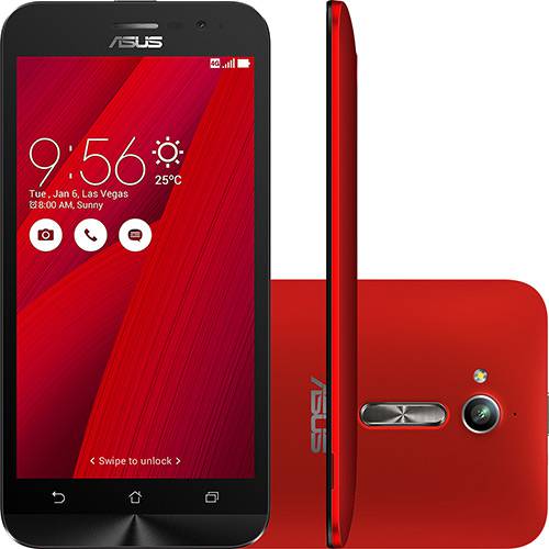 Assistência Técnica, SAC e Garantia do produto Smartphone Asus Zenfone Go Dual Chip Android 5.1 Tela 5" Qualcomm Snapdragon 8GB 3G Wi-Fi Câmera 8MP - Vermelho