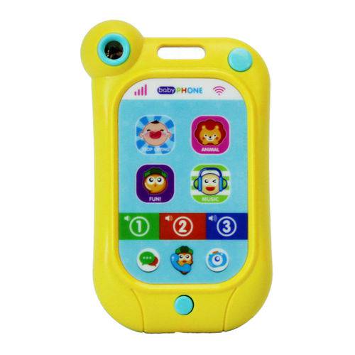 Assistência Técnica, SAC e Garantia do produto Smartphone Celular Bebe Educativo Som Luz Amarelo - Mc18202am