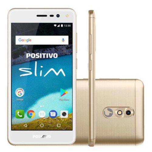 Assistência Técnica, SAC e Garantia do produto Smartphone Celular Positivo Slim Dourado S510 Dual Chip