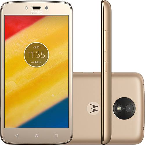 Assistência Técnica, SAC e Garantia do produto Smartphone Motorola Moto C Plus Dual Chip Android 7.0 Tela 5" Quad-Core 16GB 4G Wi-Fi Câmera 8MP - Ouro