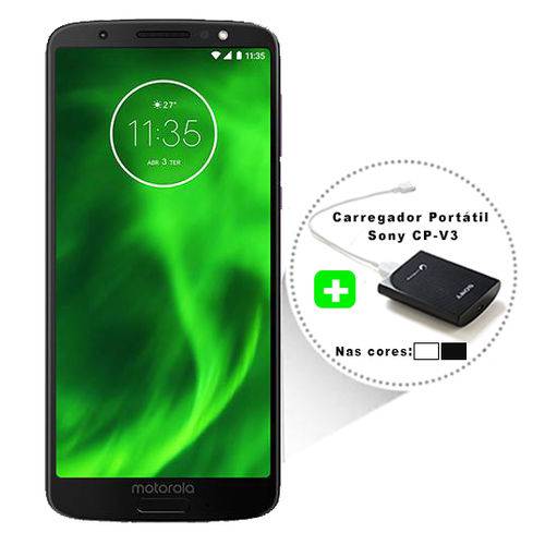 Assistência Técnica, SAC e Garantia do produto Smartphone Motorola Moto G6 64GB Tela 5.7` Preto + Carregador Portátil Sony