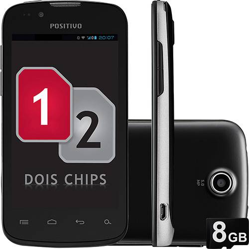 Assistência Técnica, SAC e Garantia do produto Smartphone Positivo S400 GSM Desbloqueado Dual Chip Android 4.0 Tela 4" 4GB 3G Wi-Fi Câmera 5MP - Preto + Cartão de 8GB