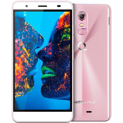 Assistência Técnica, SAC e Garantia do produto Smartphone Quantum Dual Chip Müv Pro Desbloqueado Android Tela 5.5" 16GB 3G/4G/Wi-Fi Câmera 16MP Cherry Blossom - Rosê