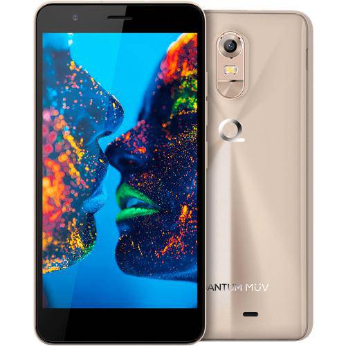 Assistência Técnica, SAC e Garantia do produto Smartphone Quantum Dual Chip Müv Pro Desbloqueado Android Tela 5.5" 16GB 3G/4G/Wi-Fi Câmera 16MP Mirage Gold - Dourado