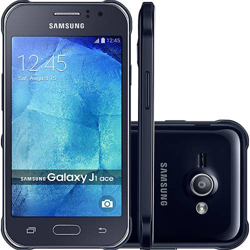 Assistência Técnica, SAC e Garantia do produto Smartphone Samsung Galaxy J1 Ace Duos Dual Chip Desbloqueado Android 4.4 Tela 4.3" 4GB 3G Câmera 5MP - Preto