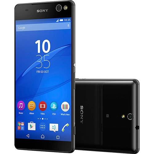 Assistência Técnica, SAC e Garantia do produto Smartphone Sony Xperia C5 Ultra Dual Chip Desbloqueado Android 5 Lollipop Tela Full HD 6" 16GB de Memória Interna 4G Câmera Frontal 13MP e Traseira 13MP Preto