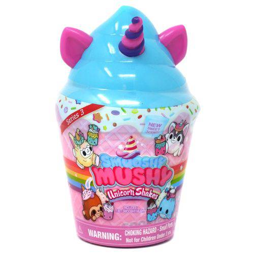 Assistência Técnica, SAC e Garantia do produto Smooshy Mushy - Smooshy Surpresa - Series 3 - Unicorn Shakes - AZUL