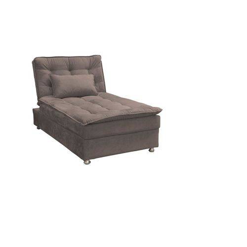 Assistência Técnica, SAC e Garantia do produto Sofá Cama Chaise 1 Lugar Penelope - Marrom Claro Pena