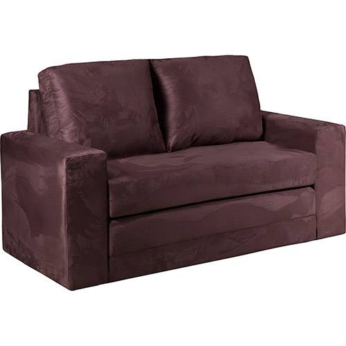 Assistência Técnica, SAC e Garantia do produto Sofá-Cama 2 Lugares Matrix Magic Suede Liso Marrom Café - Hellen