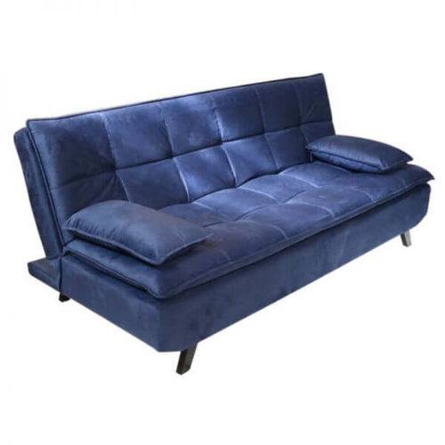 Assistência Técnica, SAC e Garantia do produto Sofá Cama 3 Lugares Rondomóveis , 509 Suede - Cor Azul Petróleo