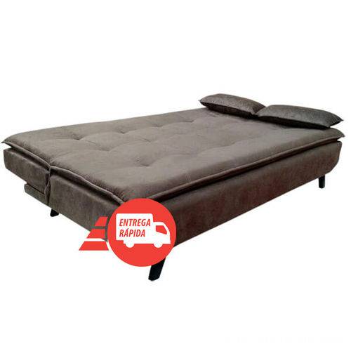 Assistência Técnica, SAC e Garantia do produto Sofá Cama 3 Lugares Rondomóveis , 509 Suede - Cor Marrom