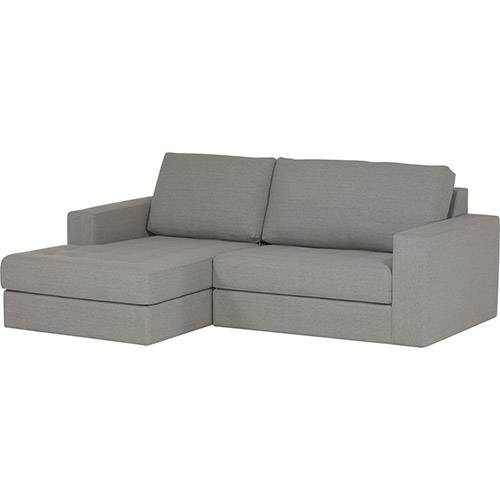 Assistência Técnica, SAC e Garantia do produto Sofá com Chaise 2 Lugares Mimo 90cm Linho Cinza - Orb