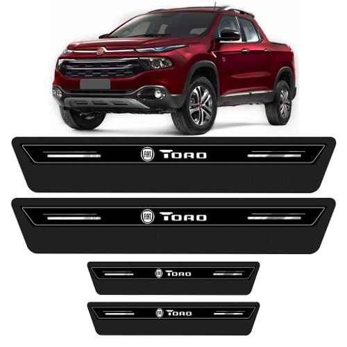 Assistência Técnica, SAC e Garantia do produto Soleira de Porta Platinum Fiat Toro 2016 2017 2018 - Preto