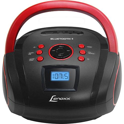 Assistência Técnica, SAC e Garantia do produto Som Portátil Lenoxx Boombox Bd110 com Usb Rádio Fm Mp3 Micro Sd, Entrada Auxiliar e Bluetooth