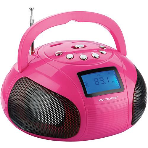 Assistência Técnica, SAC e Garantia do produto Som Portátil Multilaser Boombox - 10w com Entrada USB Rosa