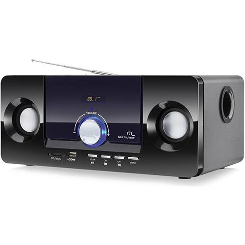 Assistência Técnica, SAC e Garantia do produto Som Portátil Multilaser SP117 - 20W RMS USB, Entrada Auxiliar, MP3, Bass Box, Rádio FM