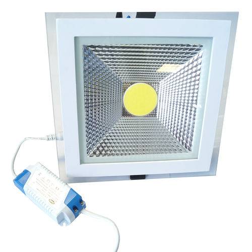 Assistência Técnica, SAC e Garantia do produto Spot Led Cob 20w Luminária de Embutir Quadrado Branco Frio Bivolt - Arco Íris Led