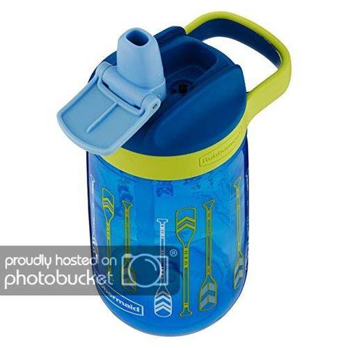 Assistência Técnica, SAC e Garantia do produto Squeeze Garrafa Infantil Rubbermaid 414ml Leak Proof - Azul