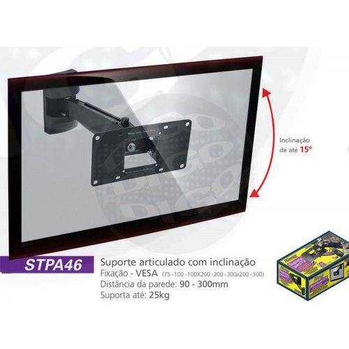 Assistência Técnica, SAC e Garantia do produto Stpa 46 Suporte Articulado com Inclinação para Tv LCD/led de 10" a 56"