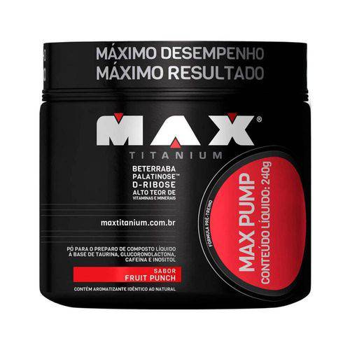 Assistência Técnica, SAC e Garantia do produto Suplemento Pré-Treino Max Pump Max Titanium Maximo Desempenho 240g Sabores