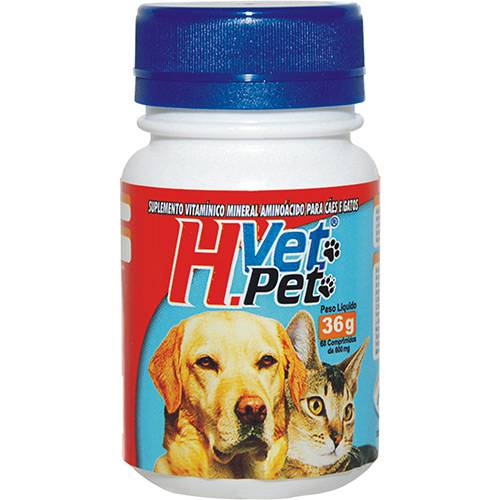Assistência Técnica, SAC e Garantia do produto Suplemento Vitamínico Mineral Aminoácido para Cães e Gatos H Vet Pet 36G - Alivet