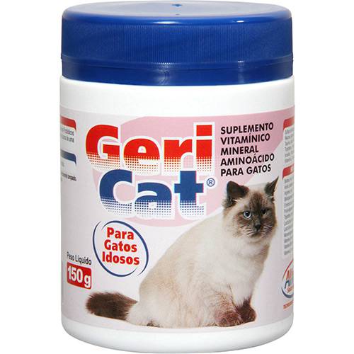 Assistência Técnica, SAC e Garantia do produto Suplemento Vitamínico Mineral Aminoácido para Gatos Geri Cat 150G - Alivet