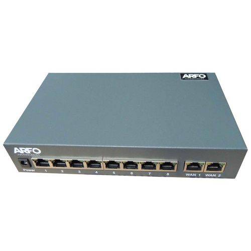 Assistência Técnica, SAC e Garantia do produto Switch POE Arfo AR-RT812 Power Over Ethernet 10 Portas 8 PoE + 2 Gigabit, 48v
