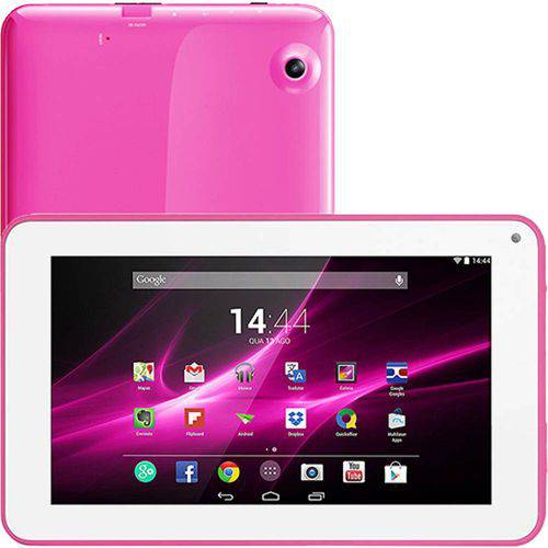 Assistência Técnica, SAC e Garantia do produto Tablet M9 Quad Core Android 4.4 Wi-Fi 9 8GB Rosa - Multilaser