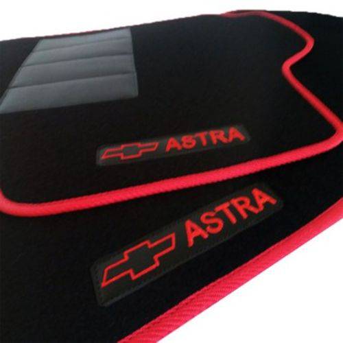 Assistência Técnica, SAC e Garantia do produto Tapete Automotivo Astra Carpete Preto e Vermelho 5 Peças