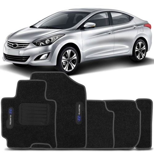 Assistência Técnica, SAC e Garantia do produto Tapete Carpete Preto Hyundai Elantra 2012 2013 2014 Vulcanizado