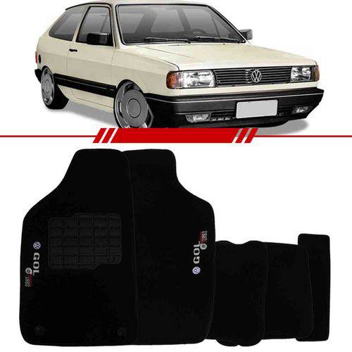 Assistência Técnica, SAC e Garantia do produto Tapete Carpete Preto Gol Quadrado 1985 à 1995 Logo Bordado 2 Lados Dianteiro - Automotive Imports.