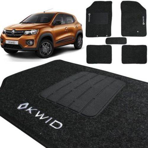 Assistência Técnica, SAC e Garantia do produto Tapete Carpete Renault Kwid Preto Logo Bordado