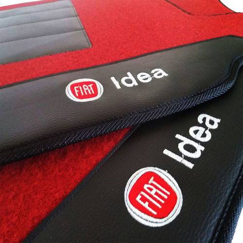 Assistência Técnica, SAC e Garantia do produto Tapete Fiat Idea 2015 Carpete Vermelho Traseiro Inteiriço