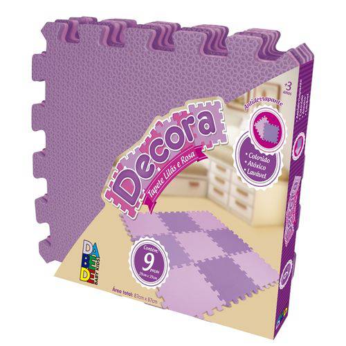 Assistência Técnica, SAC e Garantia do produto Tapete Infantil Mingone Decora - Lilas e Rosa