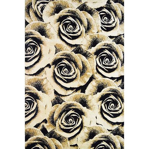 Assistência Técnica, SAC e Garantia do produto Tapete Marbella Moderno Rosas Veludo 48x90cm - Rayza