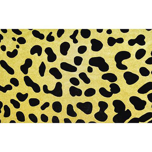 Assistência Técnica, SAC e Garantia do produto Tapete Marbella Safari Leopardo Veludo 48x90cm - Rayza