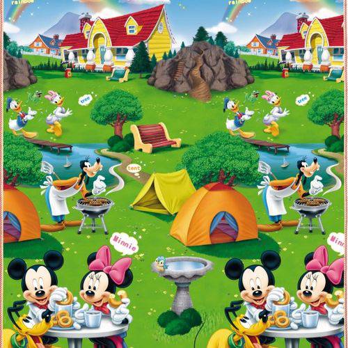 Assistência Técnica, SAC e Garantia do produto Tapete Recreio Disney Mickey Minnie Atividades 1,80mx1,20m Jolitex