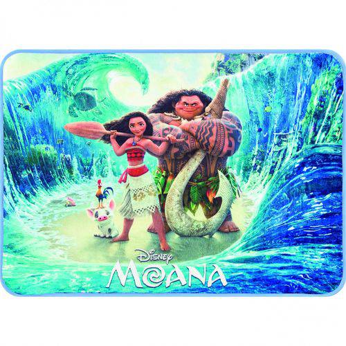 Assistência Técnica, SAC e Garantia do produto Tapete Retangular para Quarto Infantil Raschel Sublimado Disney Moana 70cmx100cm Jolitex